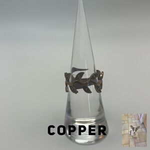 Copper Wreath Design Ring, Sz 8